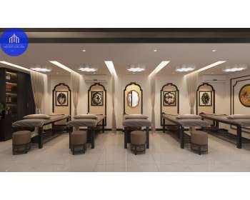 Thiết kế Spa Khang Y Đường đậm chất Á Đông hiện đại giữa lòng Hà Nội